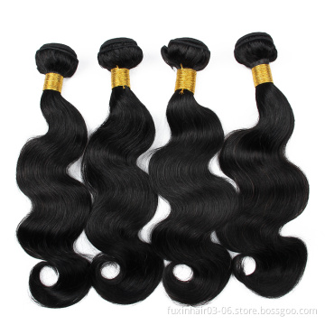 Body wave hair bundles remy extensions raw wavy virgin human hair indian